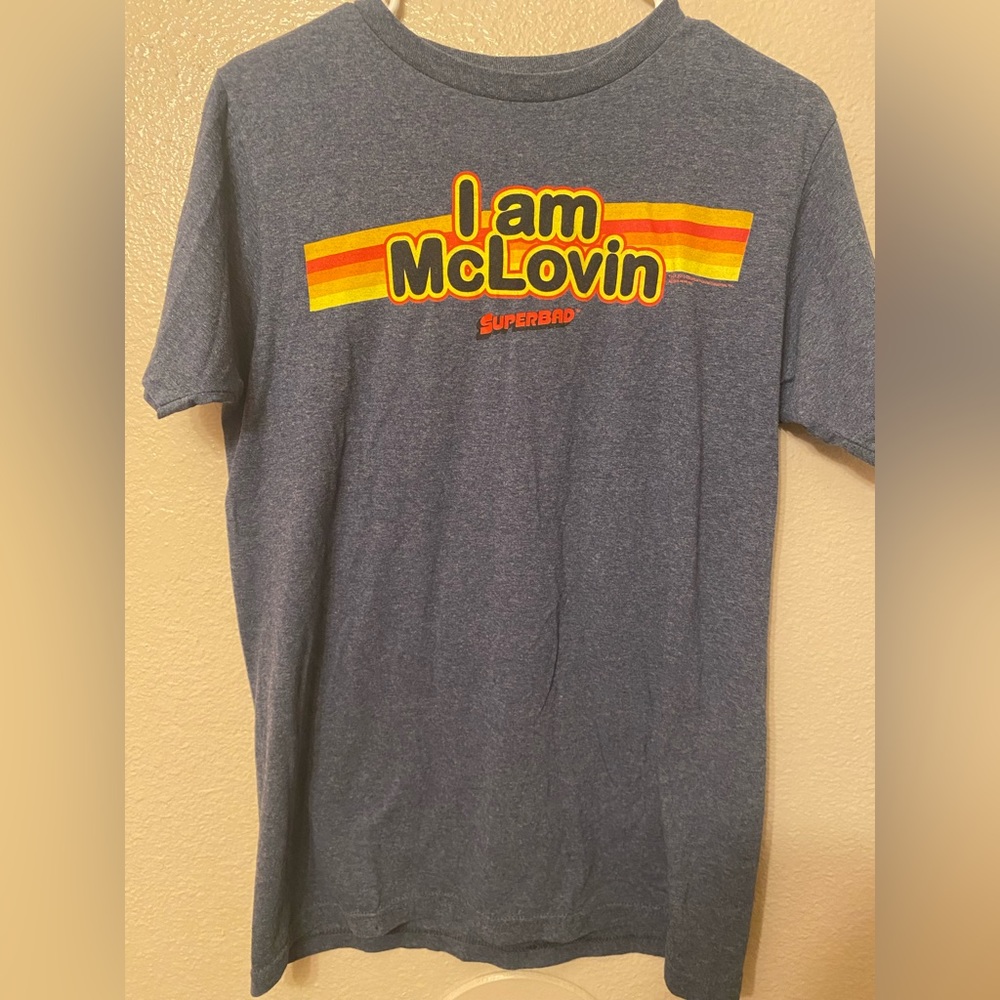 Medium Blue "I am McLovin" Shirt